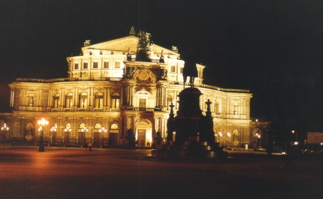 Nachtaufnahme Dresden - Semperoper